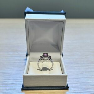 Amethyst and Diamond ring